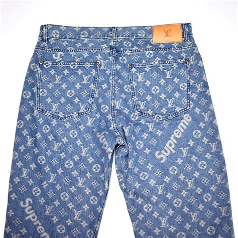 louis vuitton supreme monogram jeans